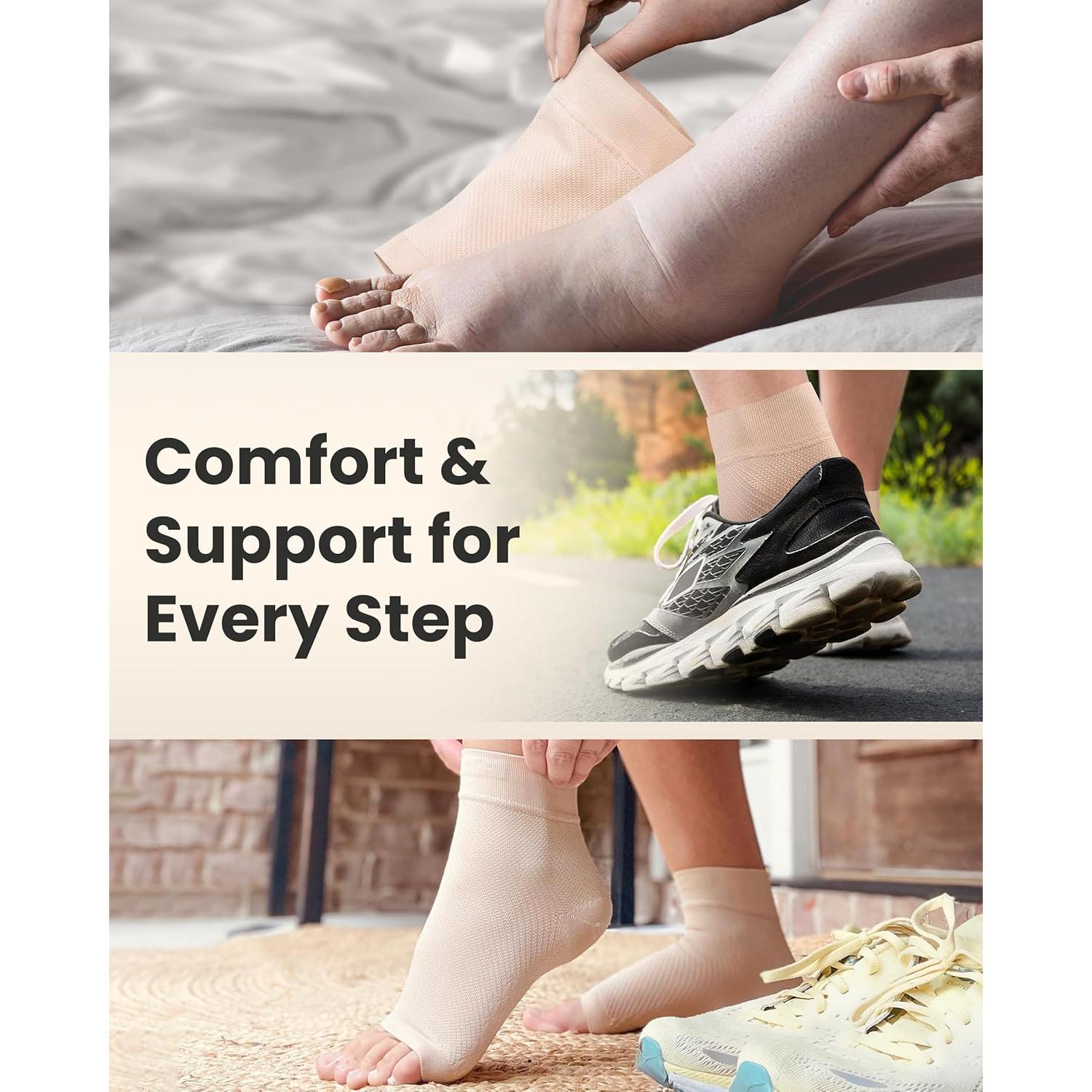 Manga de Compresión para Tobillo Kemford L 20-30mmHg Beige