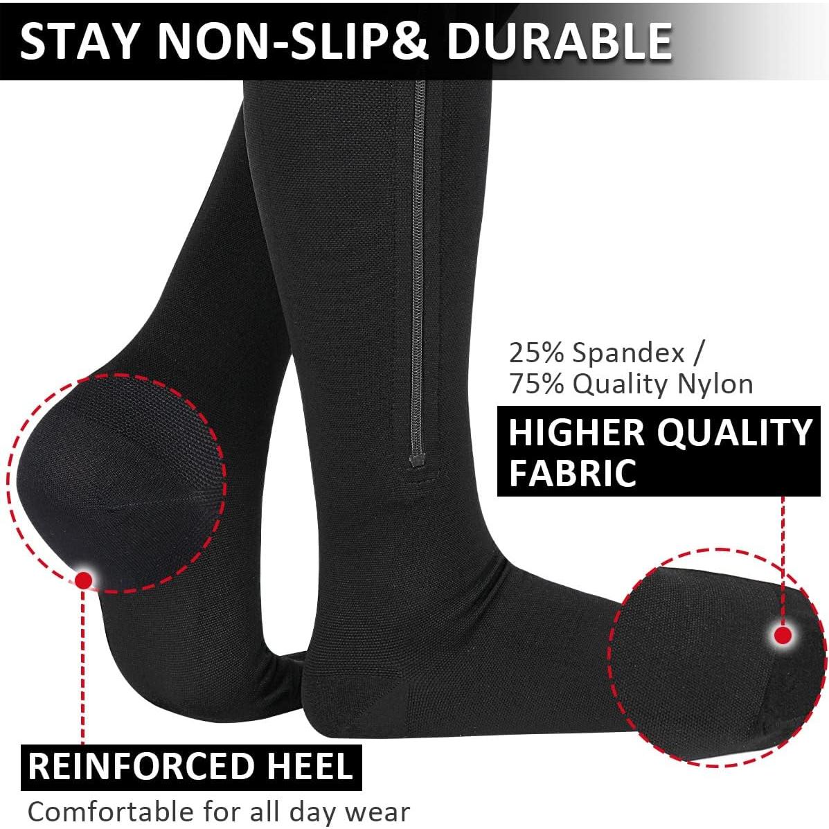 Calcetines de Compresión Ailaka Negros Extra Grande 15-20 mmHg