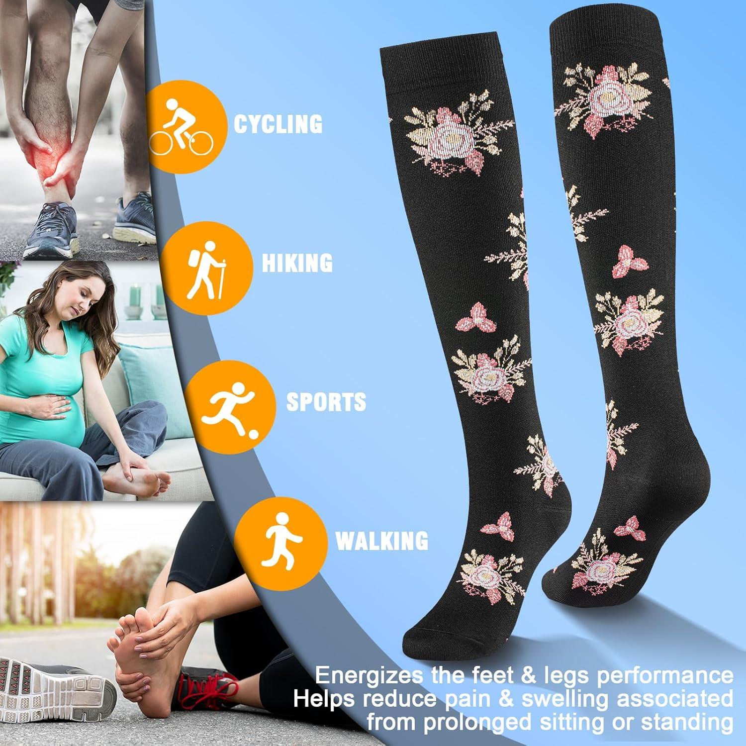 Calcetines de Compresión Bropite 20-30 mmHg Unisex - 6 Pares