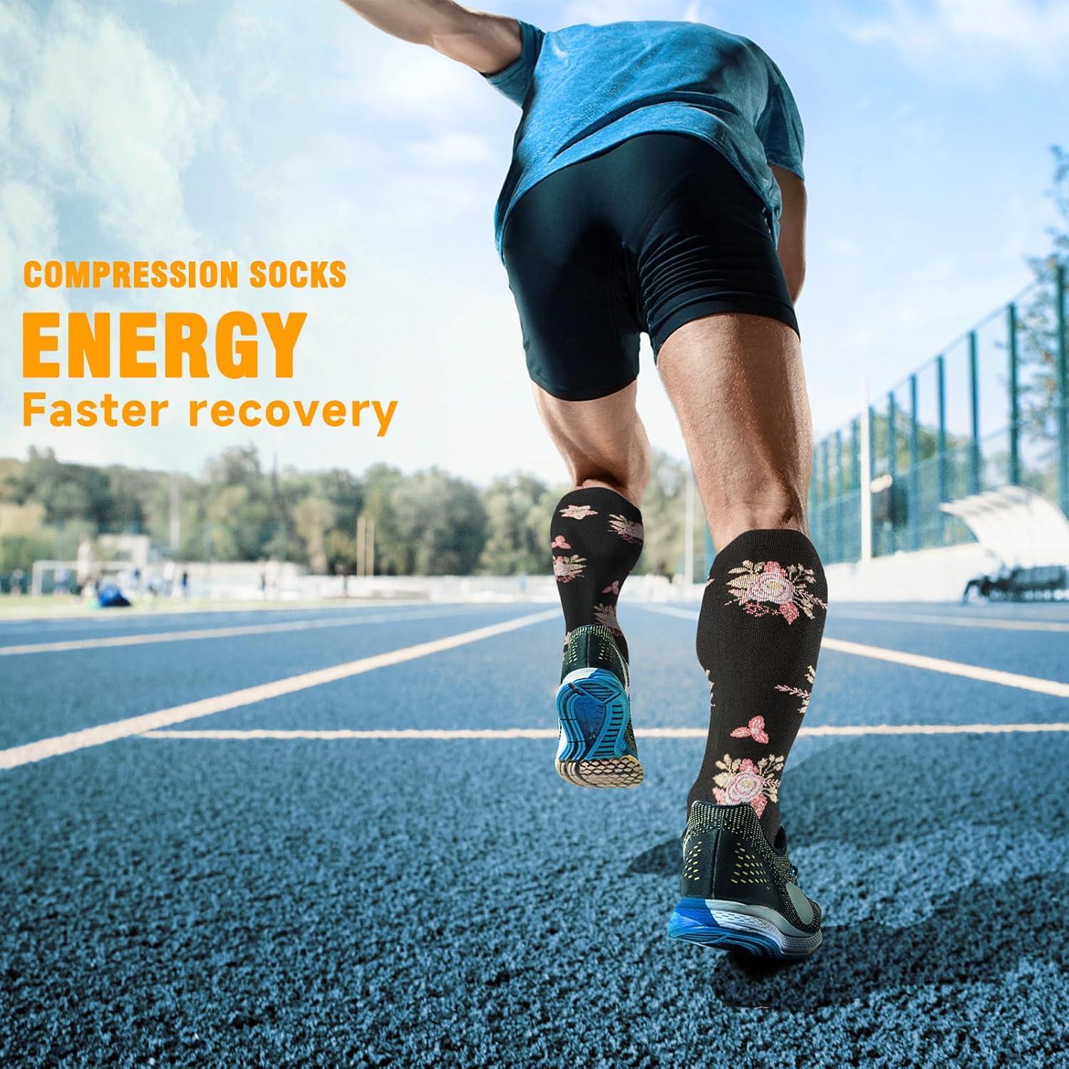 Calcetines de Compresión Bropite 20-30 mmHg Unisex - 6 Pares