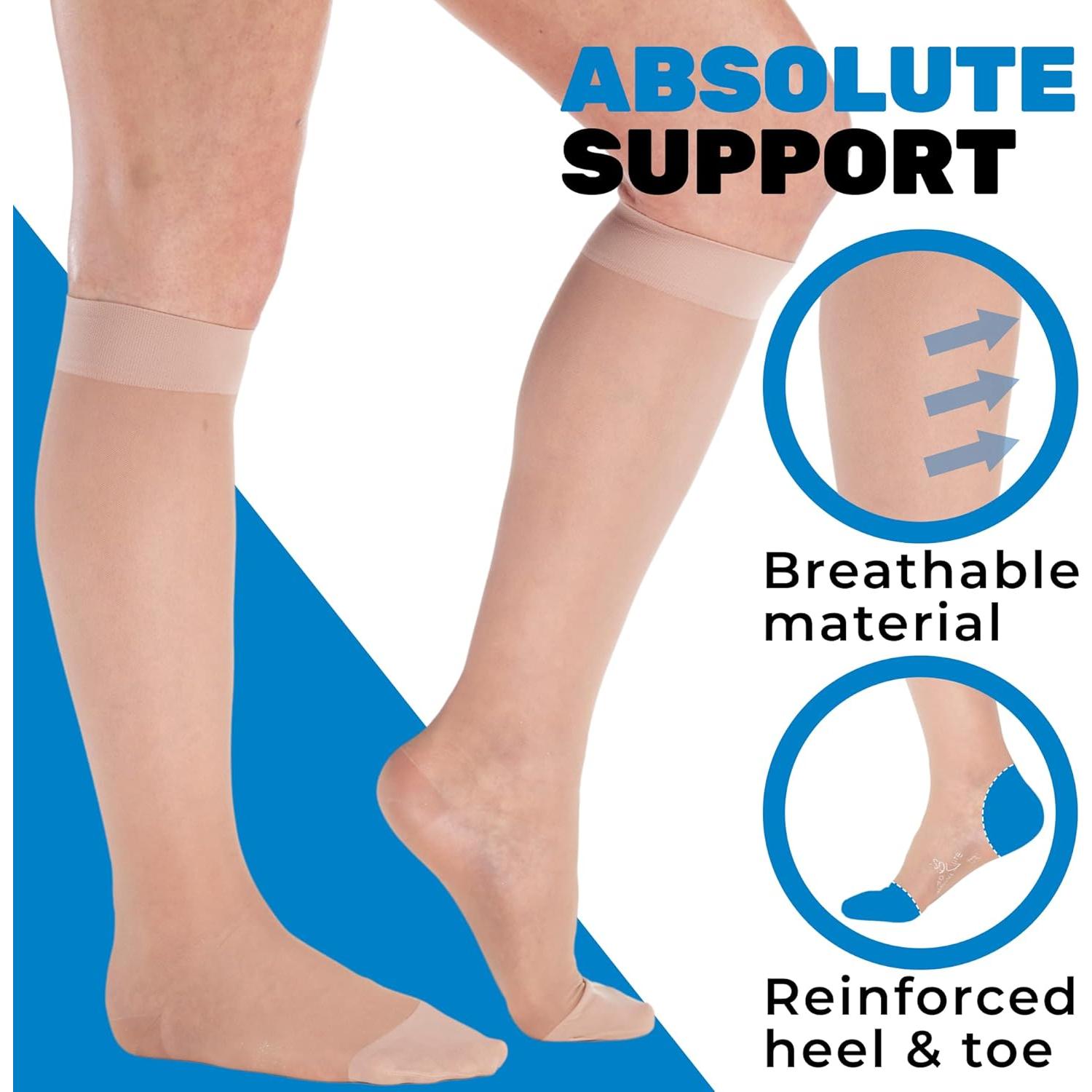 Medias de Compresión Transparentes Mujeres A101NU2-3 15-20mmHg