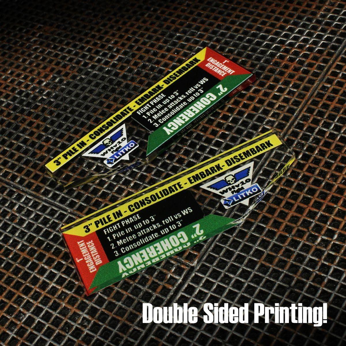 Juego de Medidores LITKO para Warhammer 40K 10ª Edición - 3 cm