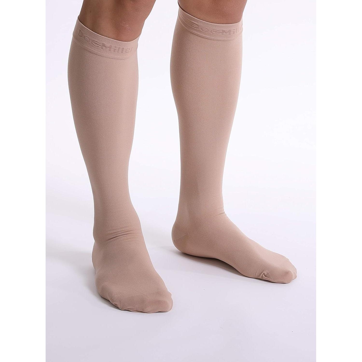 Calcetines de Compresión Doc Miller 15-20 mmHg Beige Grande