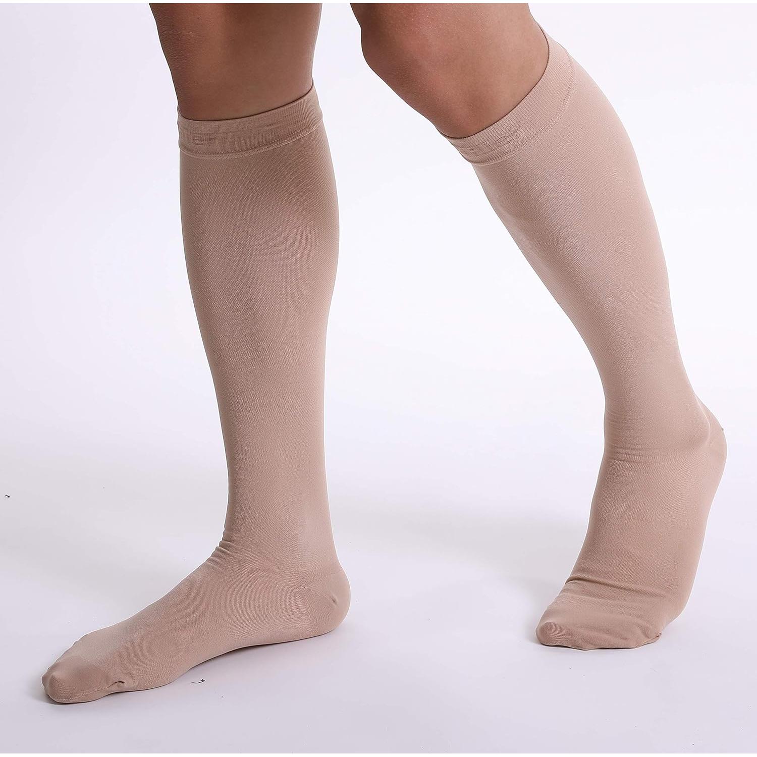 Calcetines de Compresión Doc Miller 15-20 mmHg Beige Grande