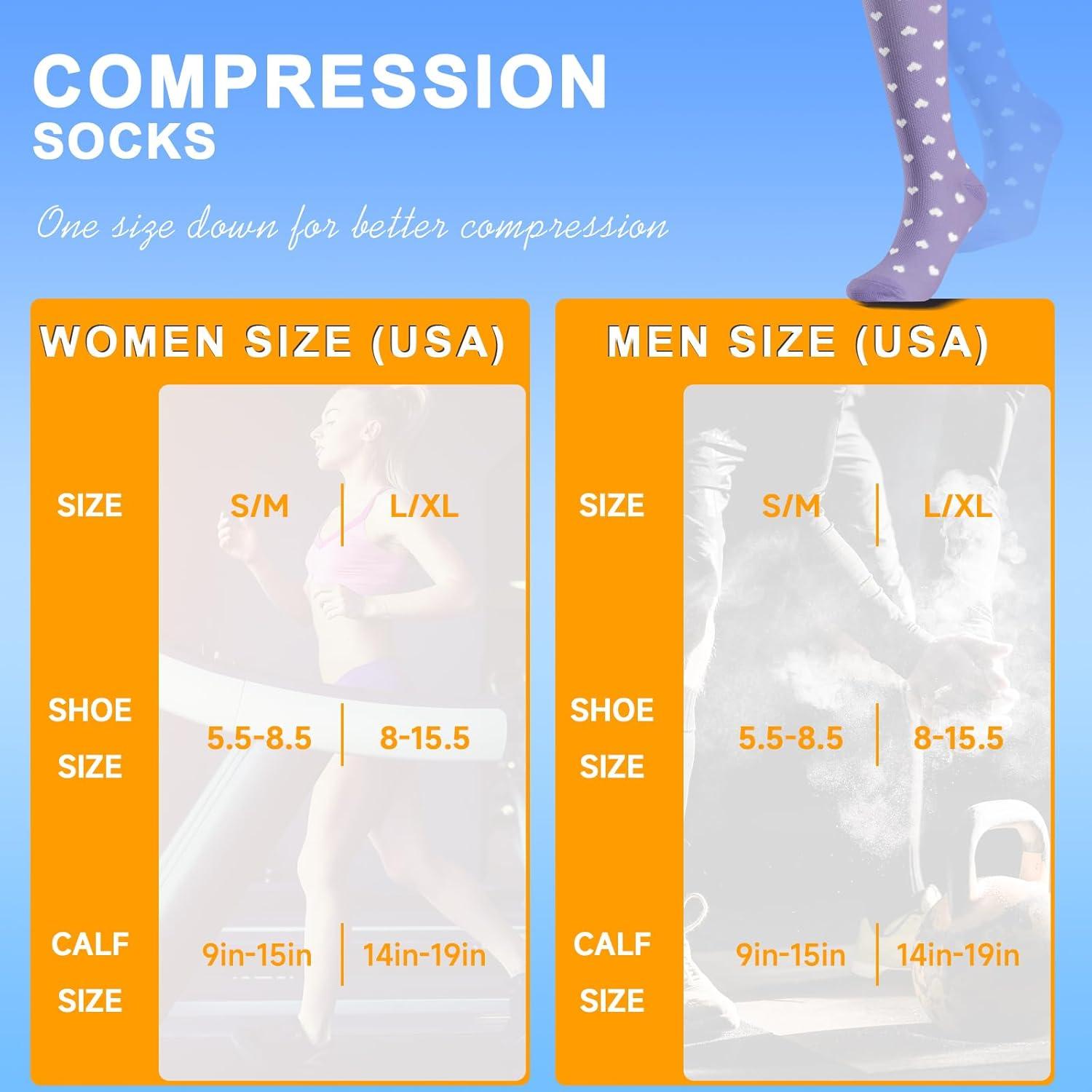 Calcetines de Compresión CERPITE 20-30 mmHg Unisex 6 Pares