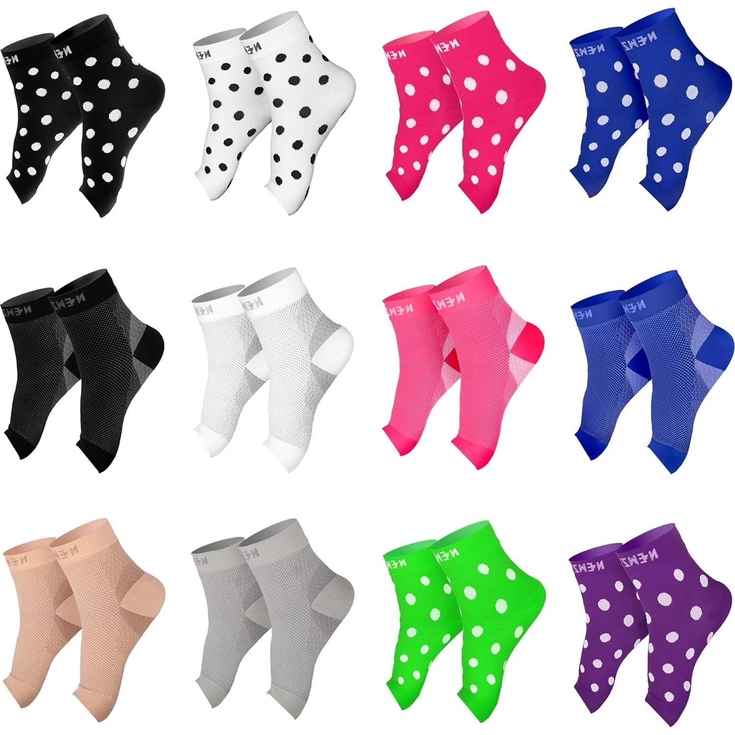 Calcetines de Compresión NEWZILL para Fascitis Plantar L/XL Nude