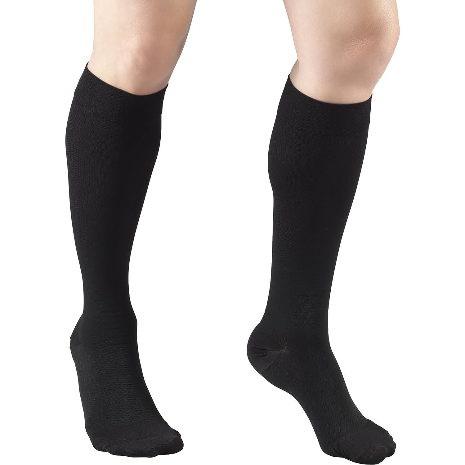 Medias de Compresión Truform 8845 Unisex 30-40 mmHg Negro Mediano