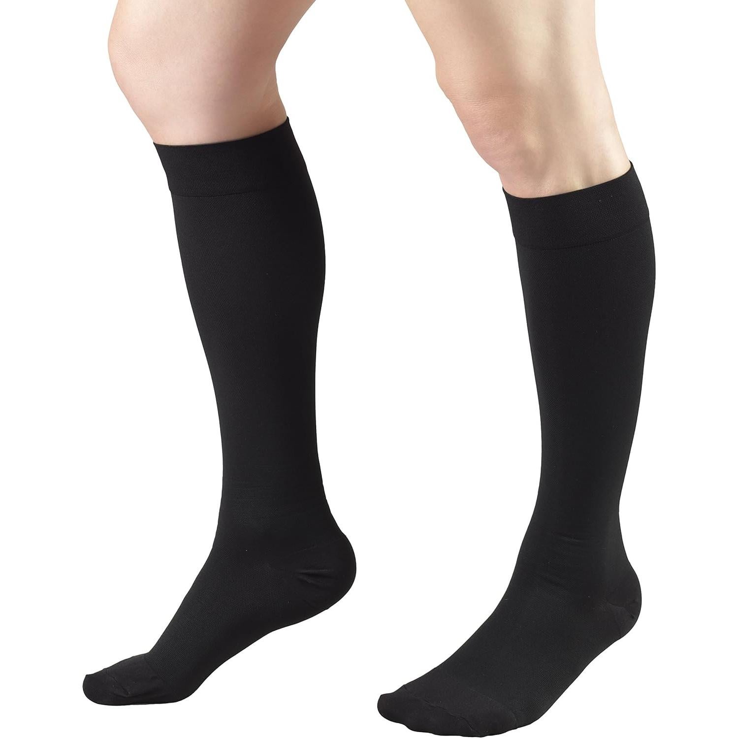 Medias de Compresión Truform 8845 Unisex 30-40 mmHg Negro Mediano