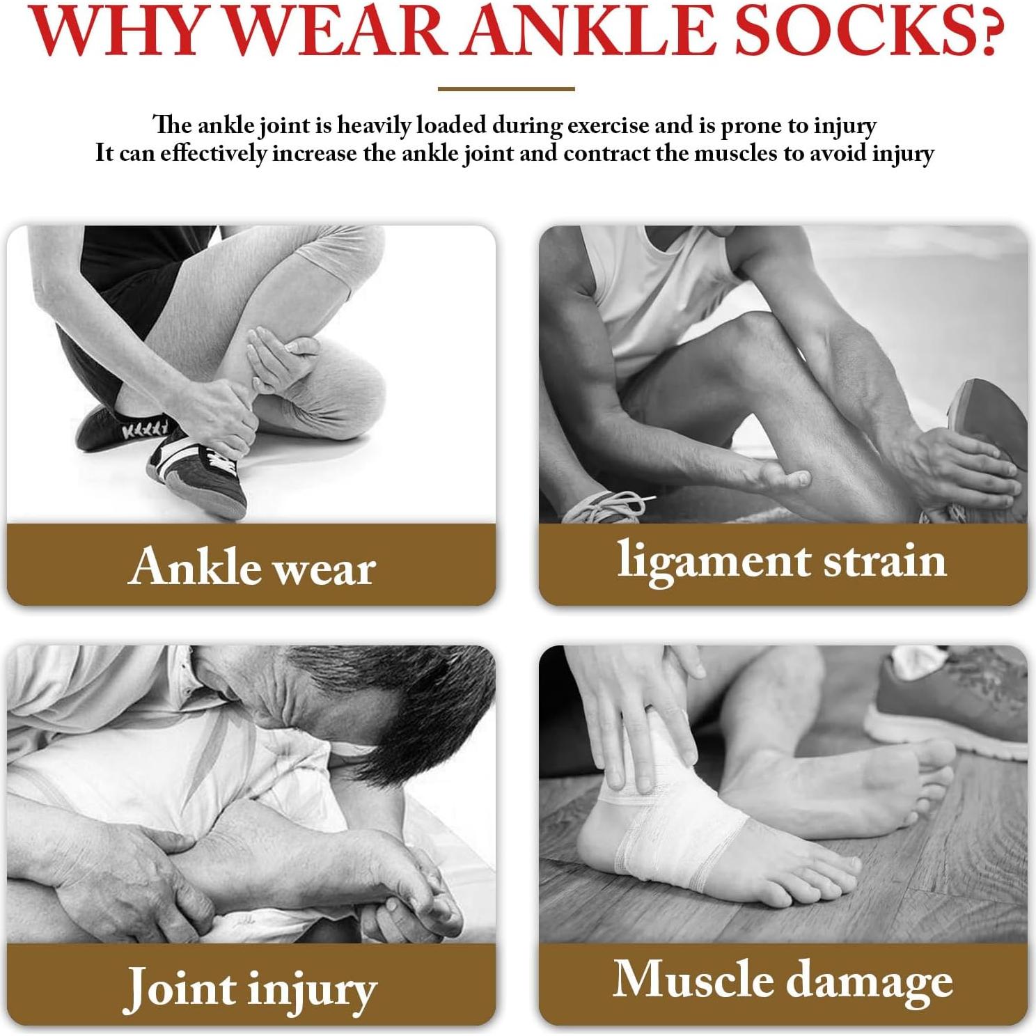 Calcetines de Compresión Yanmide para Neuropatía - 3 Pares, 20-30 mmHg, Extra Grande, Gris