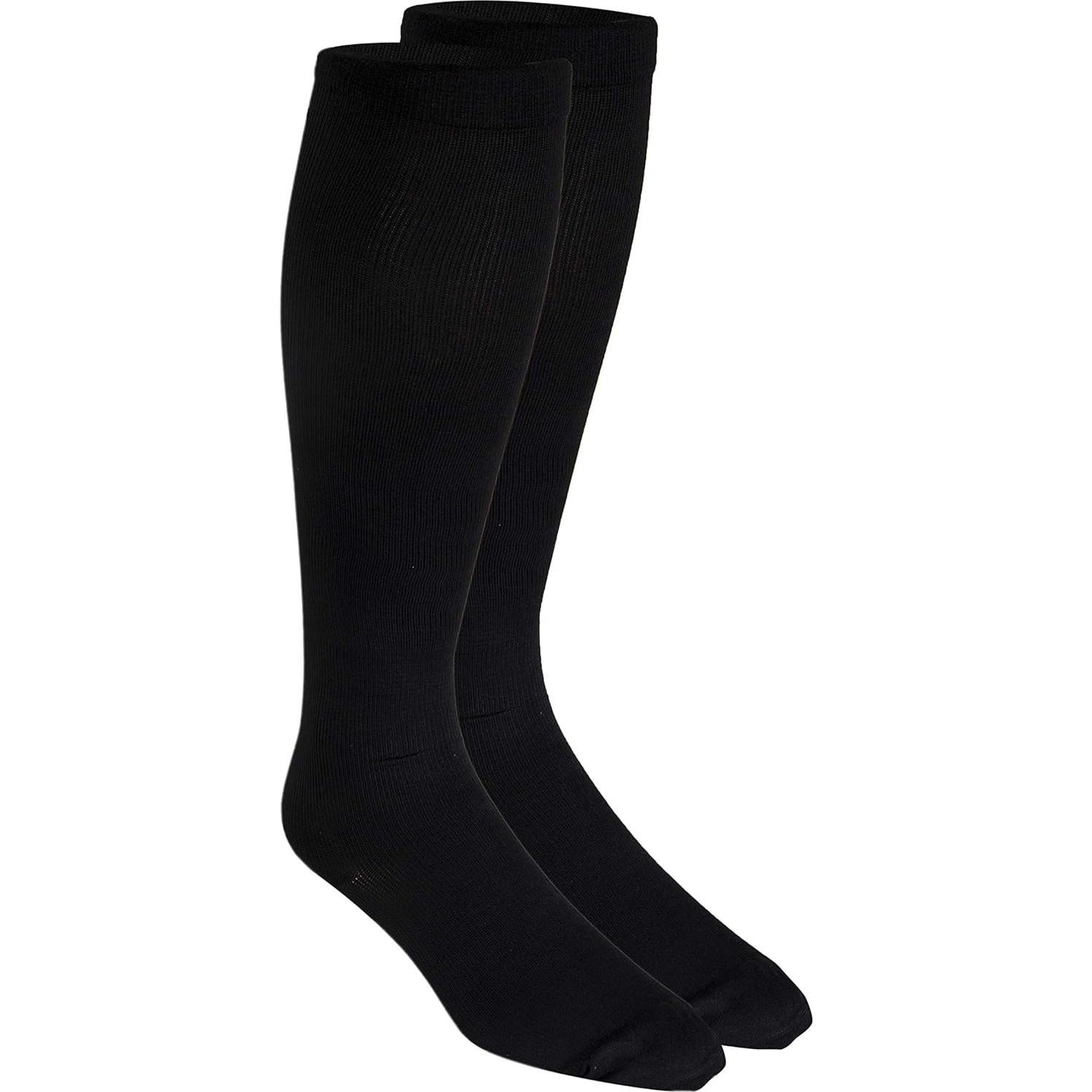 Calcetines de Compresión Truform 1954 para Hombre, 30-40 mmHg, Negro, Grande
