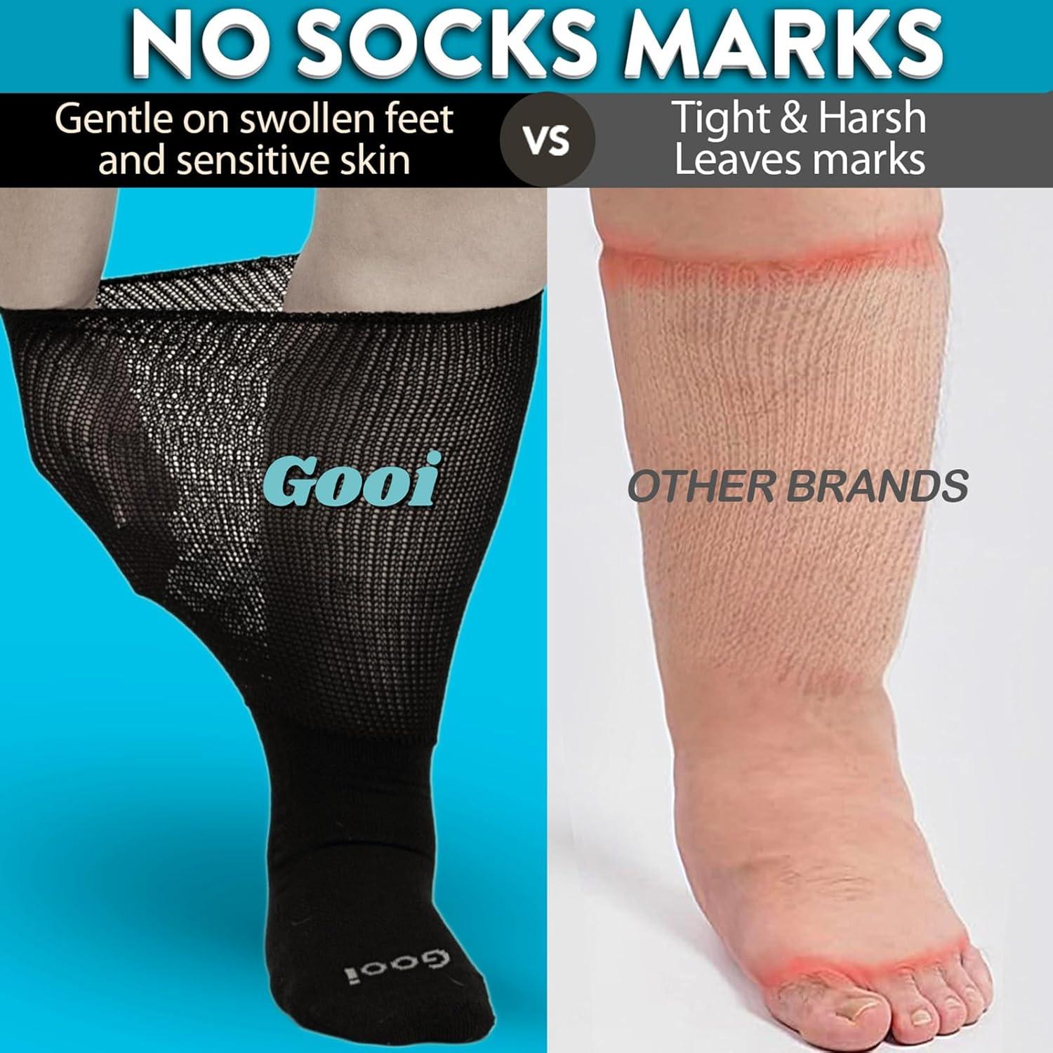 Calcetines Extra Anchos Gooi para Pies Hinchados Talla 10-15