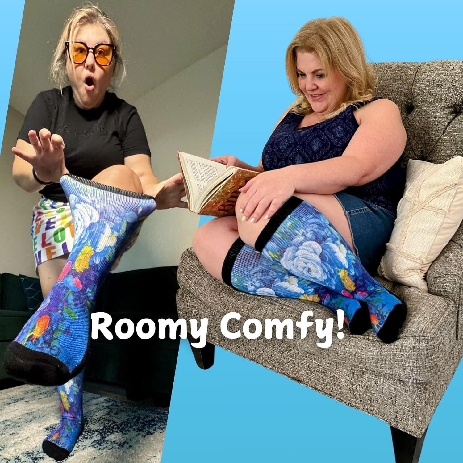 Calcetines Extra Anchos Gooi para Pies Hinchados Talla 10-15