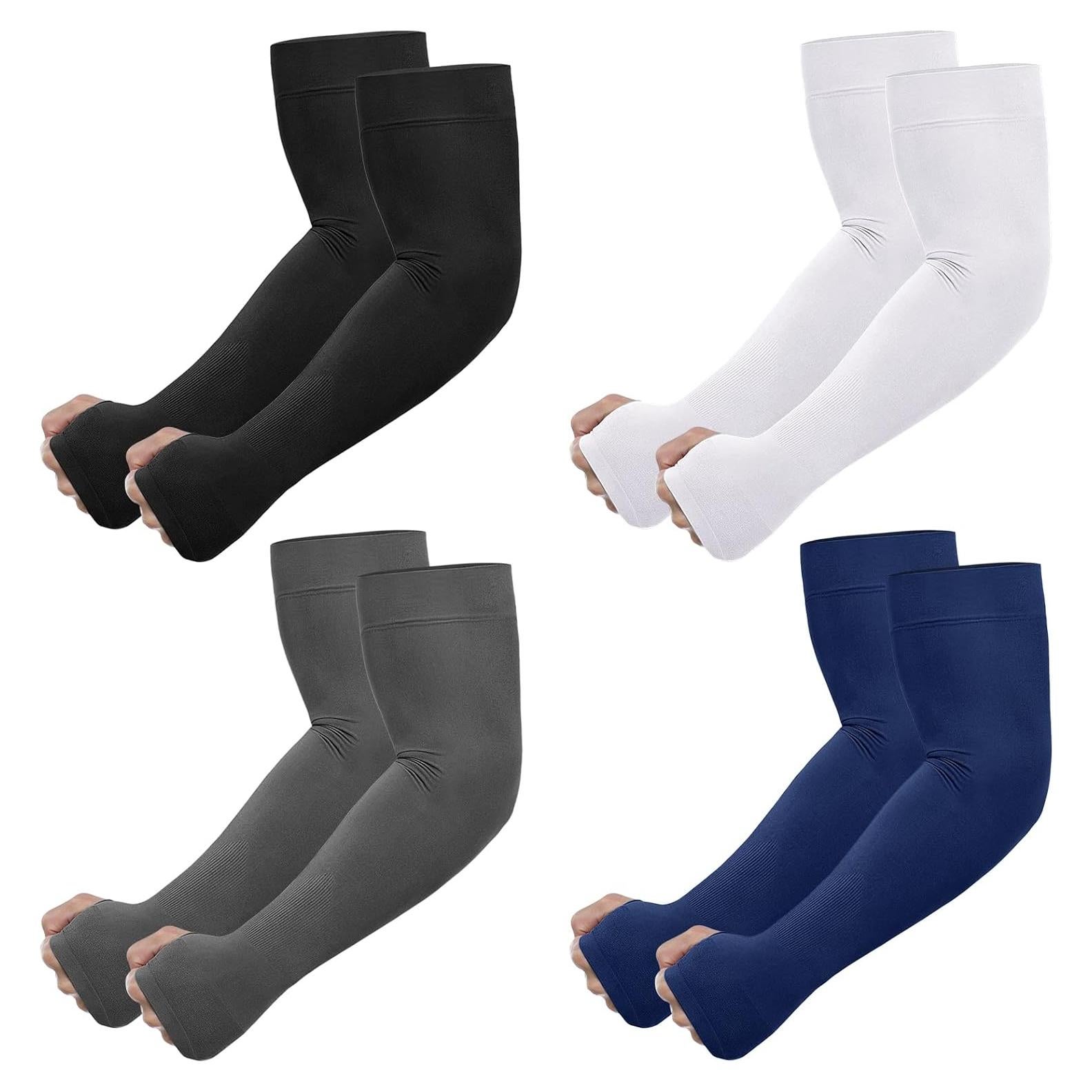 Mangas de Protección Solar UV Newbyinn 4 Pares Unisex