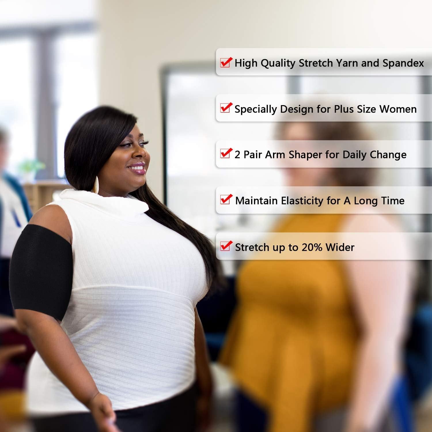 Moldeadores de Brazos Compresivos SATINIOR Talla Grande 2 Pares