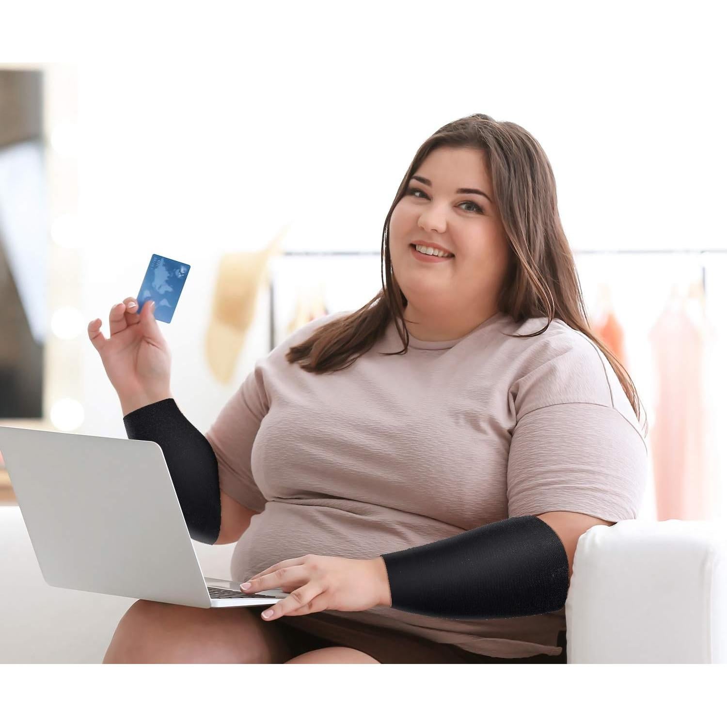 Moldeadores de Brazos Compresivos SATINIOR Talla Grande 2 Pares