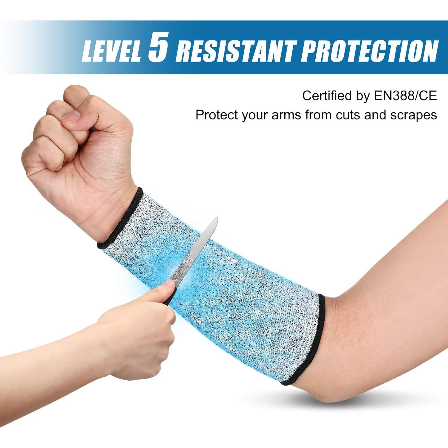 Mangas de Protección Anticorte Geyoga - Nivel 5, 2 Piezas