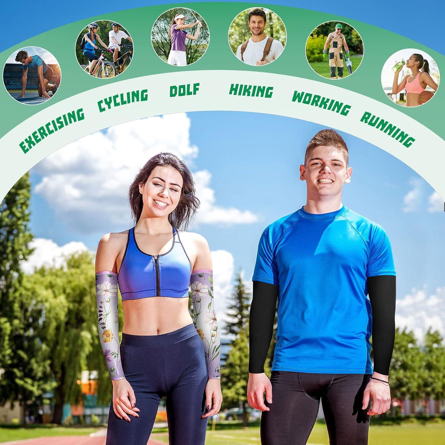 Mangas de Jardinería Jeyiour 18 Pares Protección Solar UV