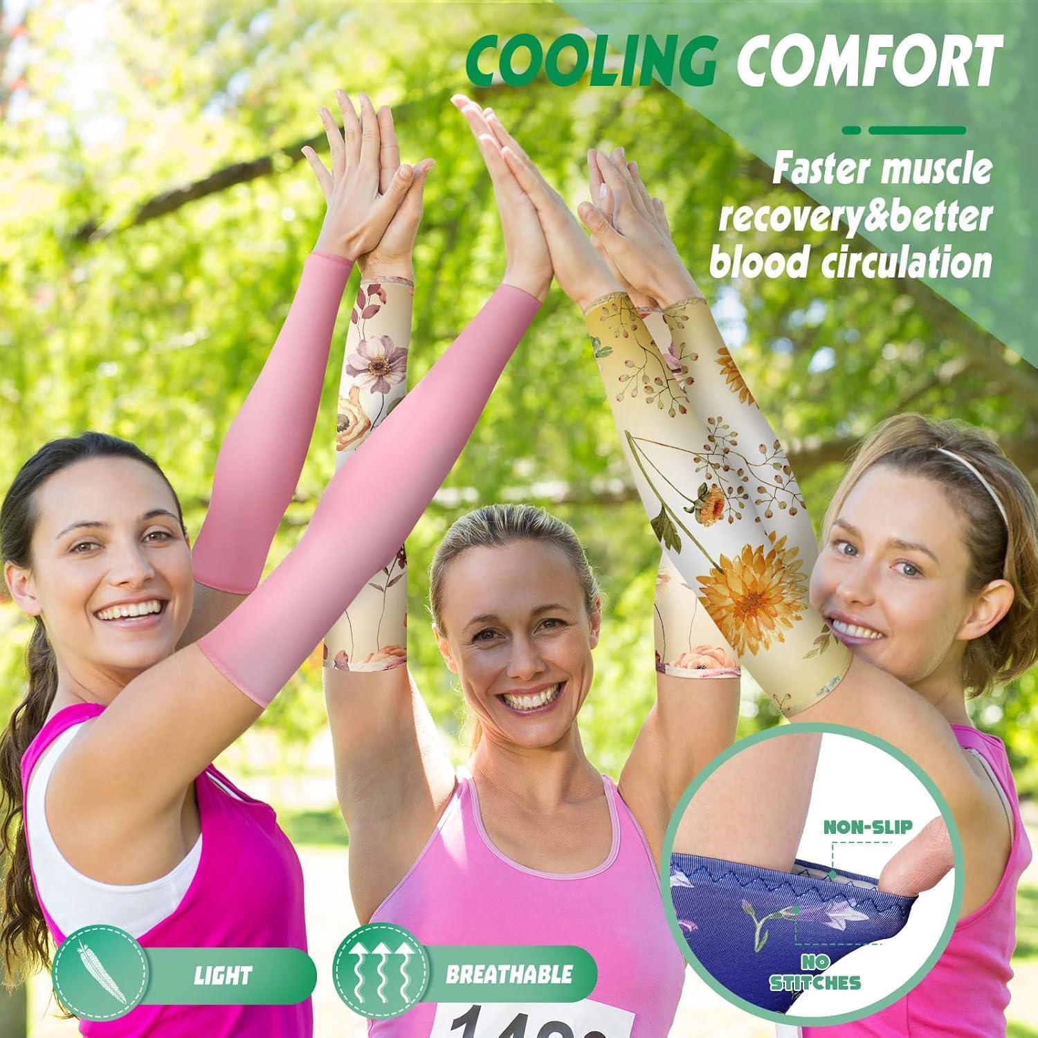 Mangas de Jardinería Jeyiour 18 Pares Protección Solar UV