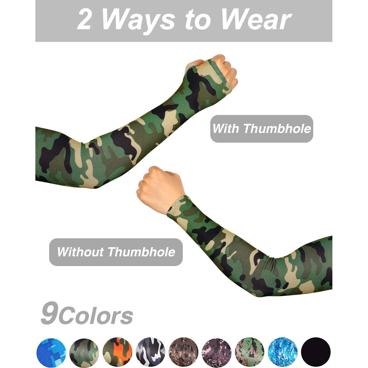 10 Pares Mangas Unisex Bememo para Brazos Protección UV