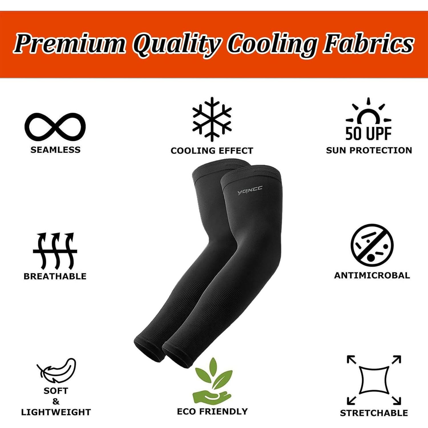 Mangas para Brazos YQXCC 6 Pares Protección UV Cooling UPF 50