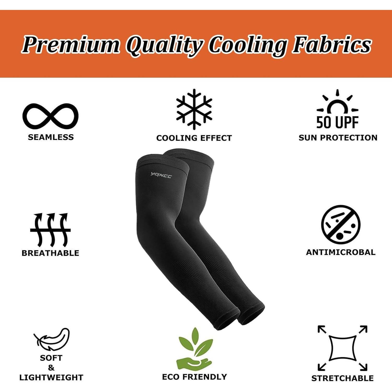 Mangas para Brazos YQXCC 4 Pares UPF 50 Unisex Compresión