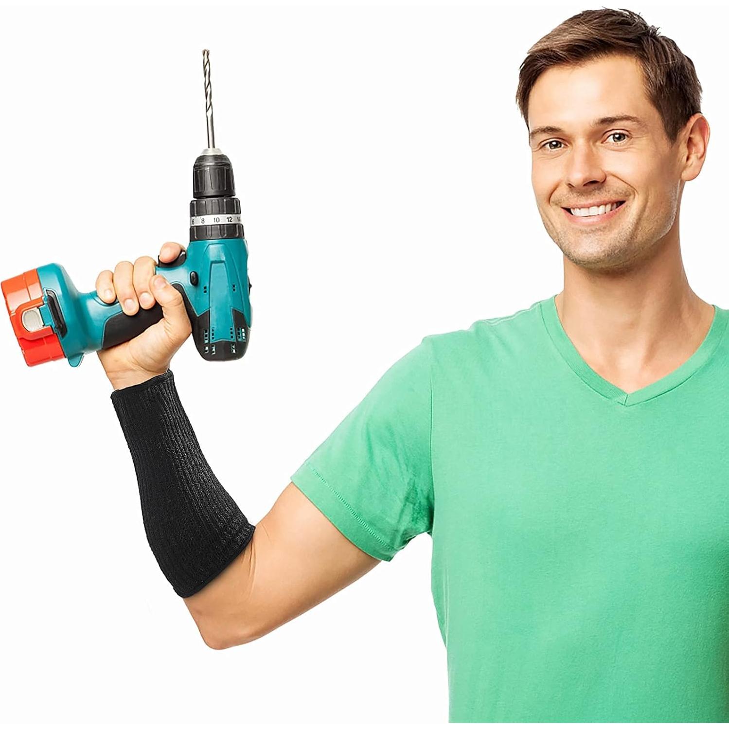 Mangas de Protección para Brazos HPPE - 2 Pares Resistentes a Cortes y Calor