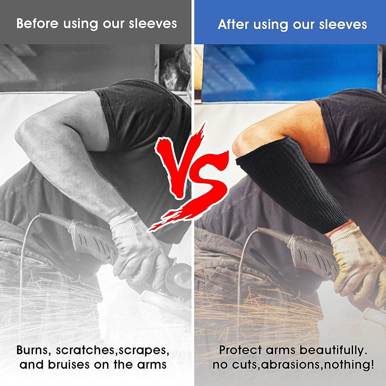 Mangas de Protección para Brazos HPPE - 2 Pares Resistentes a Cortes y Calor