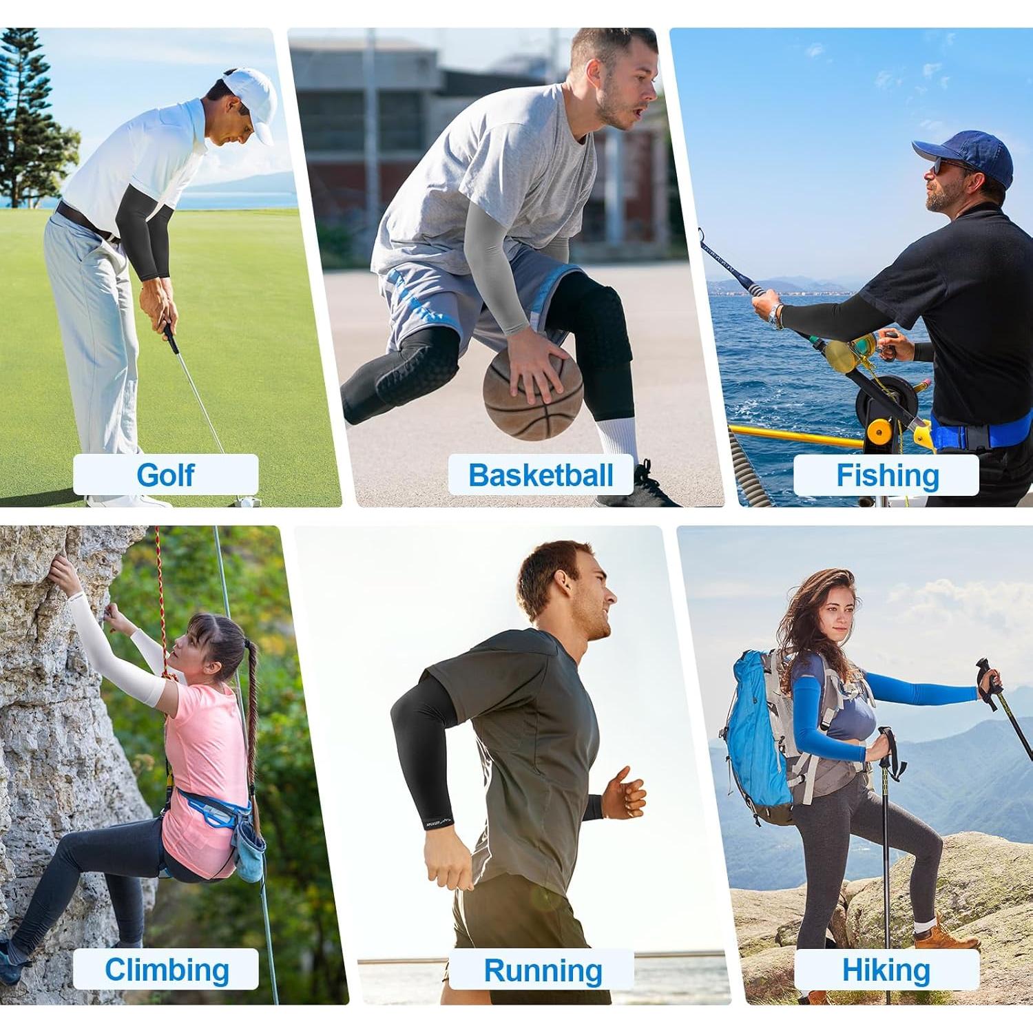 Mangas de Enfriamiento APEXUP UV UPF 50 para Hombres y Mujeres