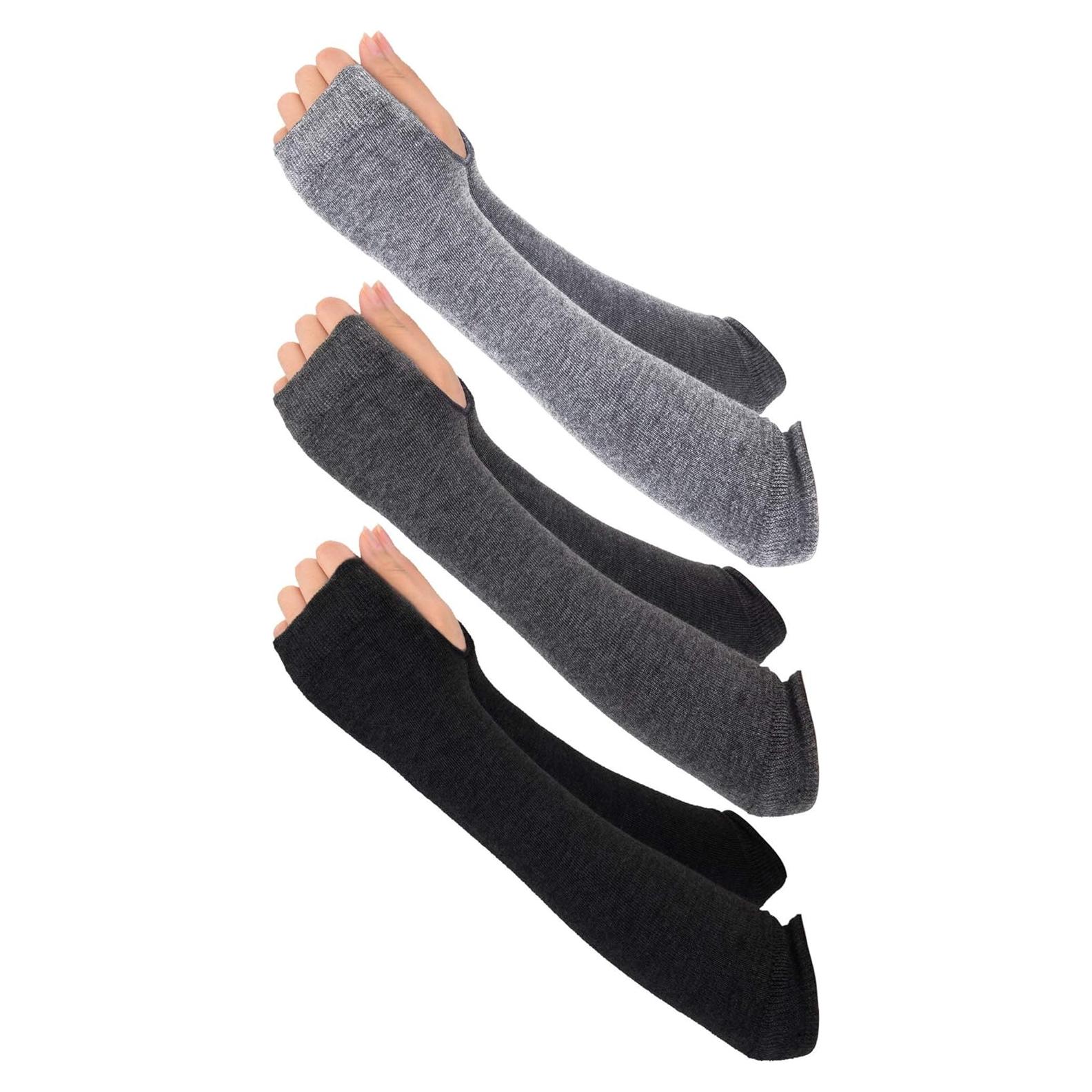 Guantes Largos Sin Dedos Bememo para Mujeres - 3 Pares