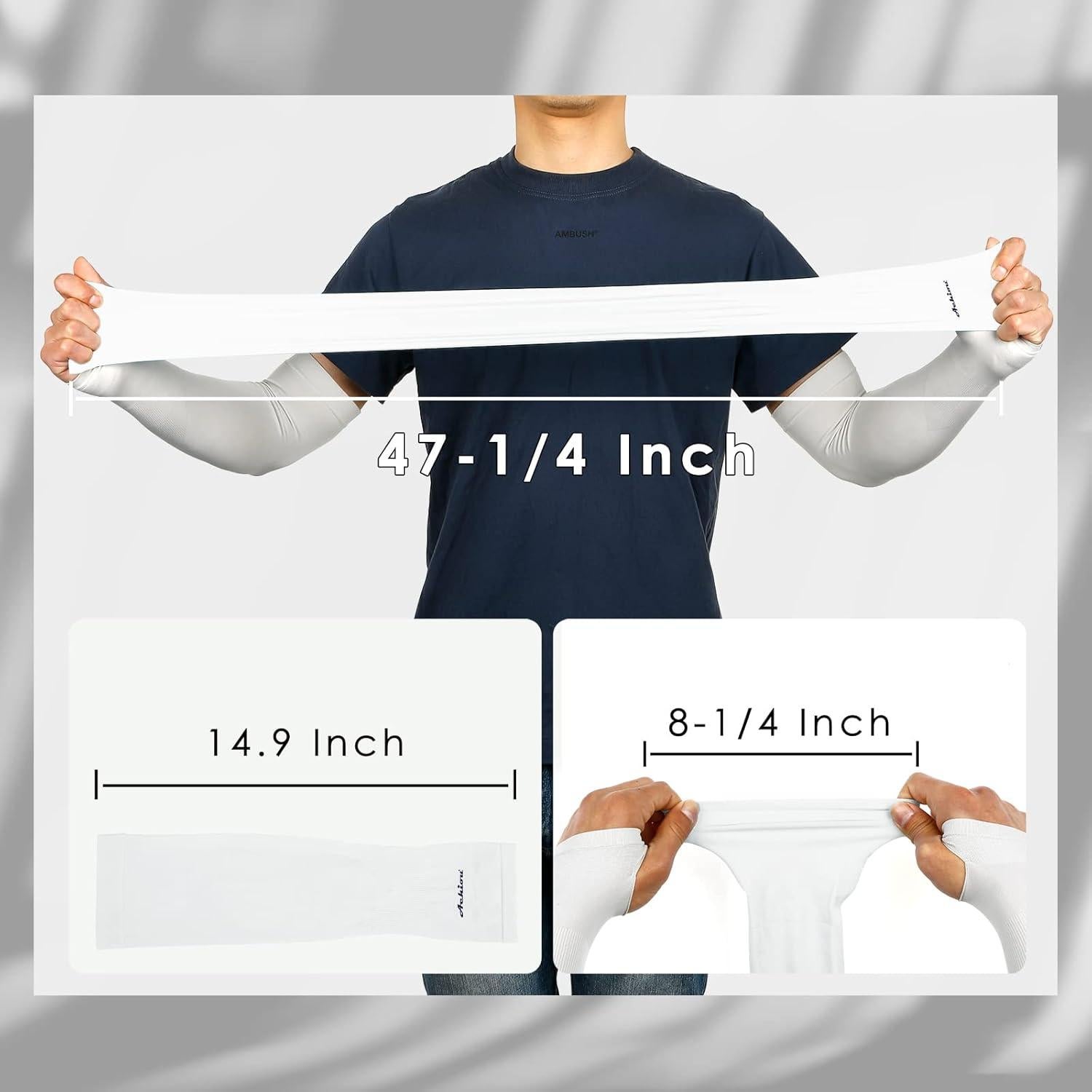 Mangas de Compresión Achiou UV 50 para Brazo Unisex - 5 Colores