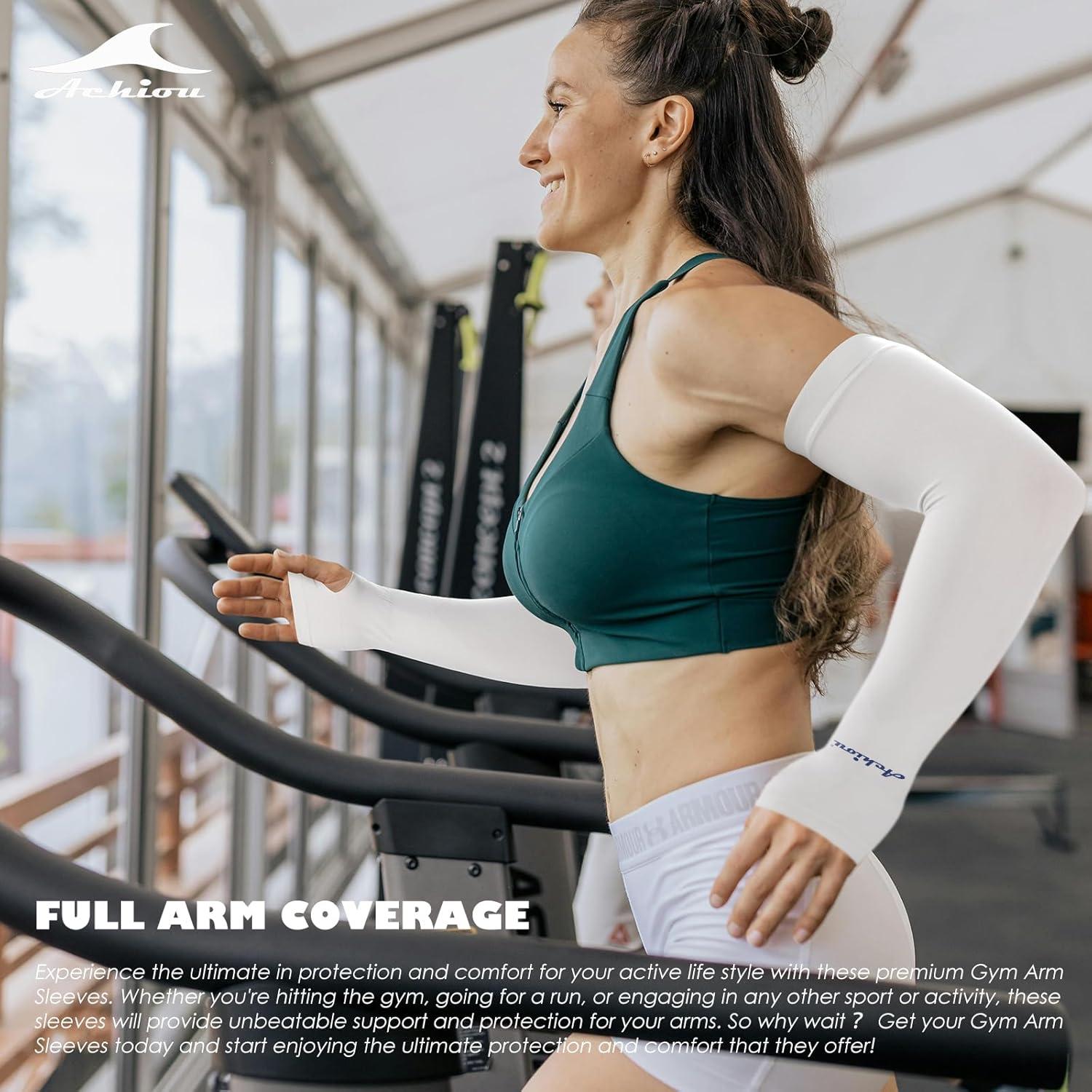 Mangas de Compresión Achiou UV 50 para Brazo Unisex - 5 Colores