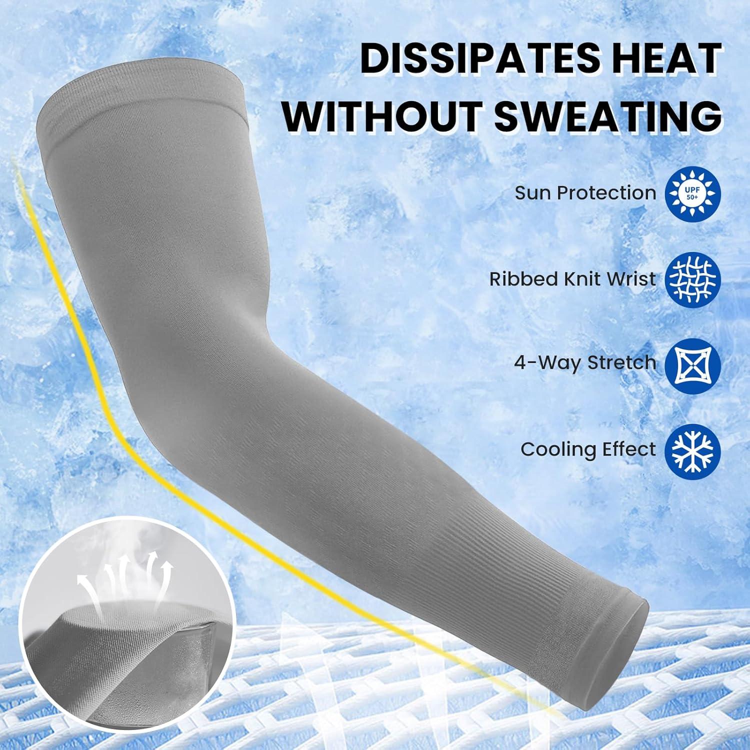 Mangas de Compresión UPF 50+ para Brazo Unisex - 3 Pares