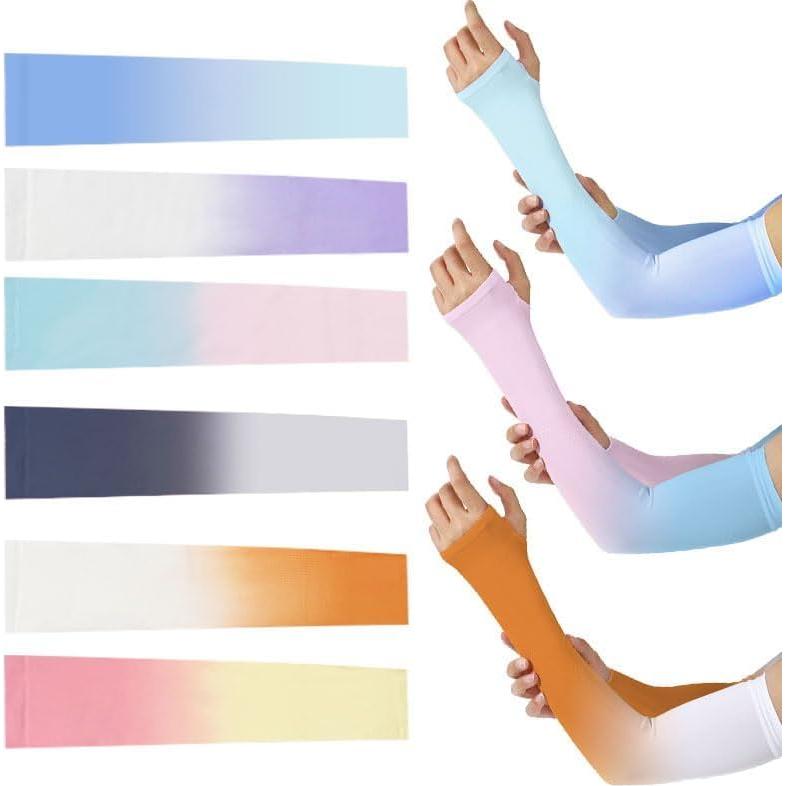 3 Pares de Fundas de Brazo UV para Mujeres - Protección Solar