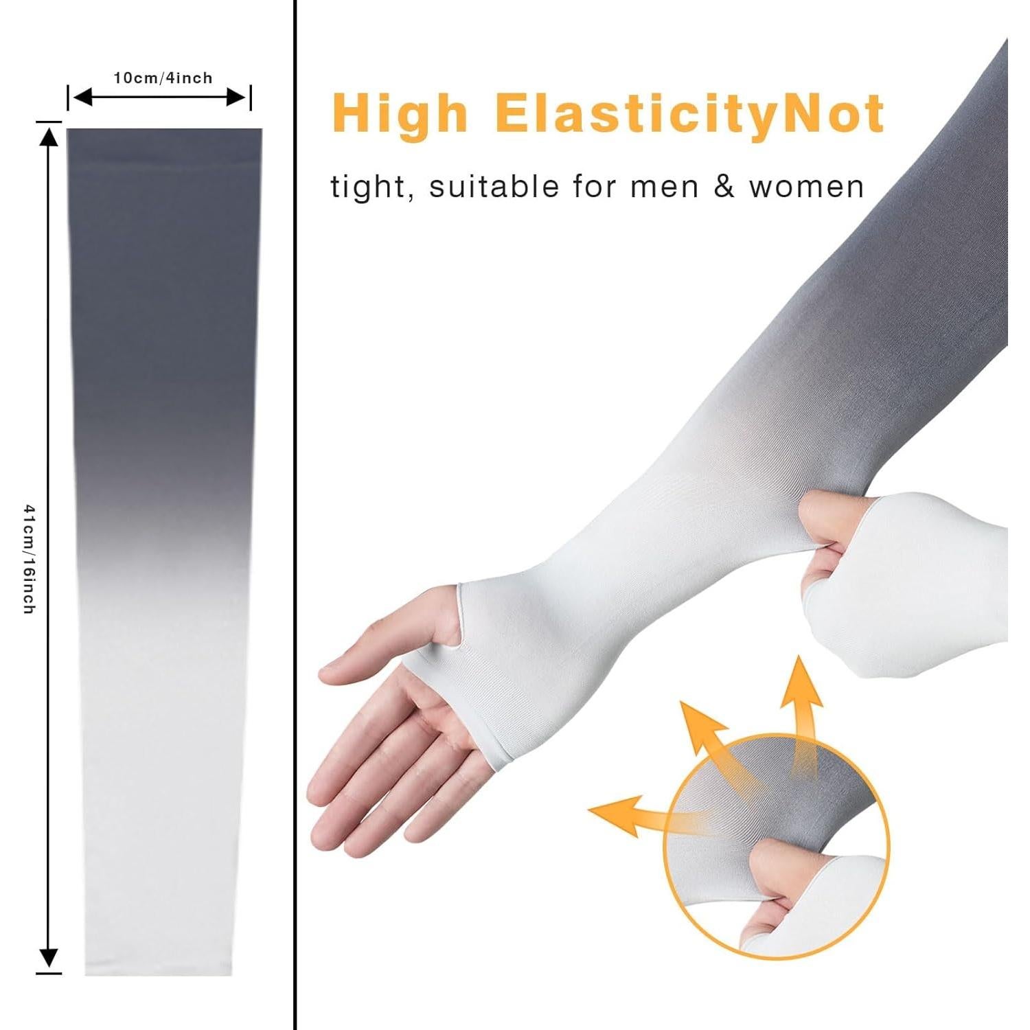 3 Pares de Fundas de Brazo UV para Mujeres - Protección Solar