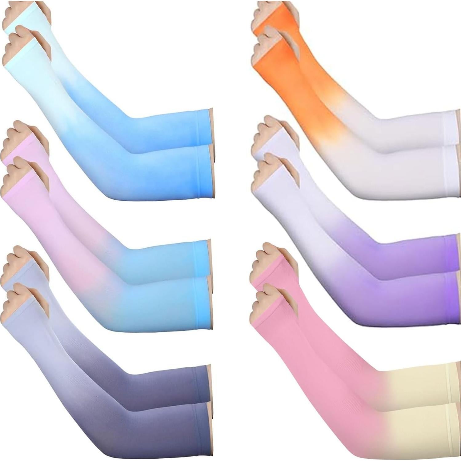 3 Pares de Fundas de Brazo UV para Mujeres - Protección Solar