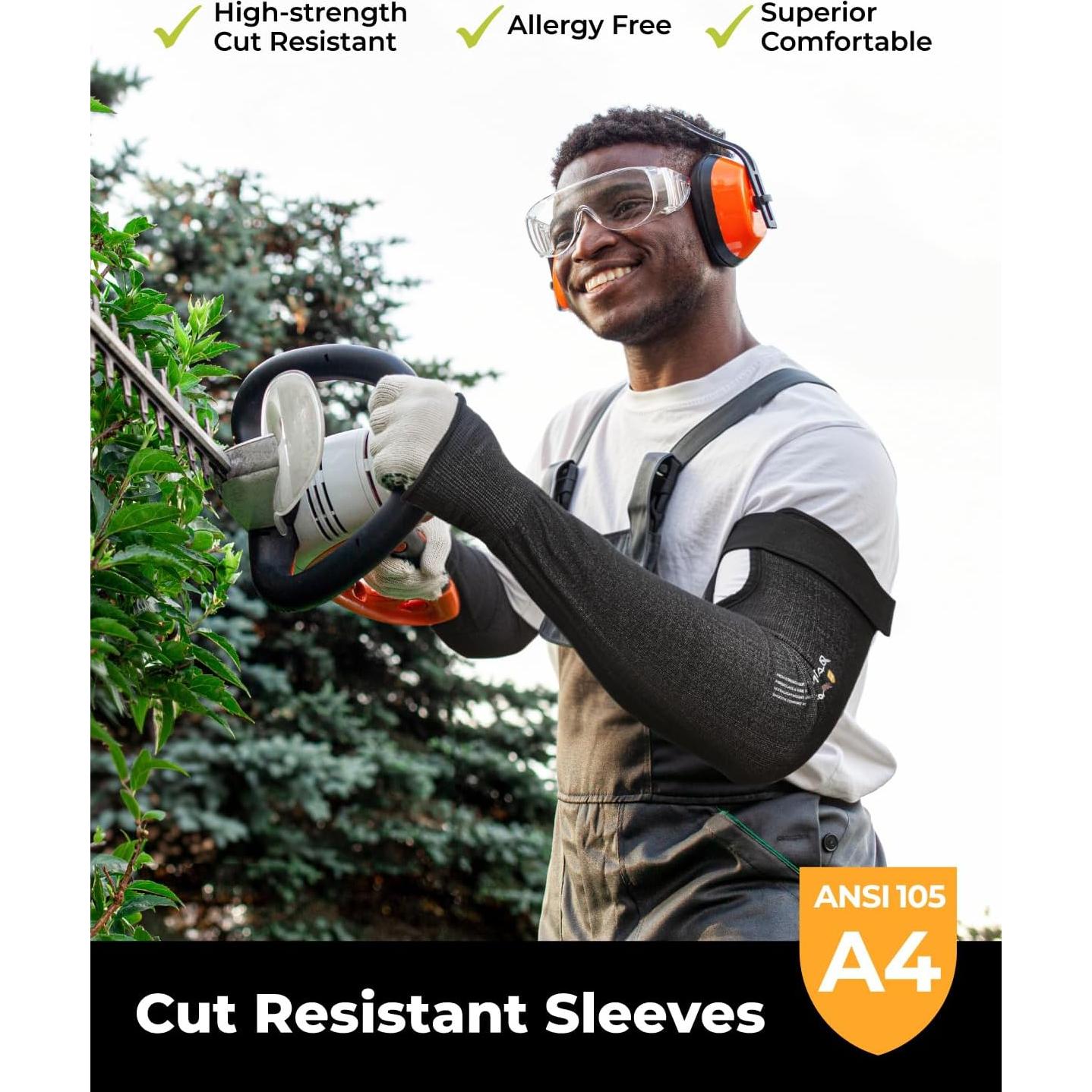 Mangas Protectores Resistentes al Corte A4 Metal Q - Unisex