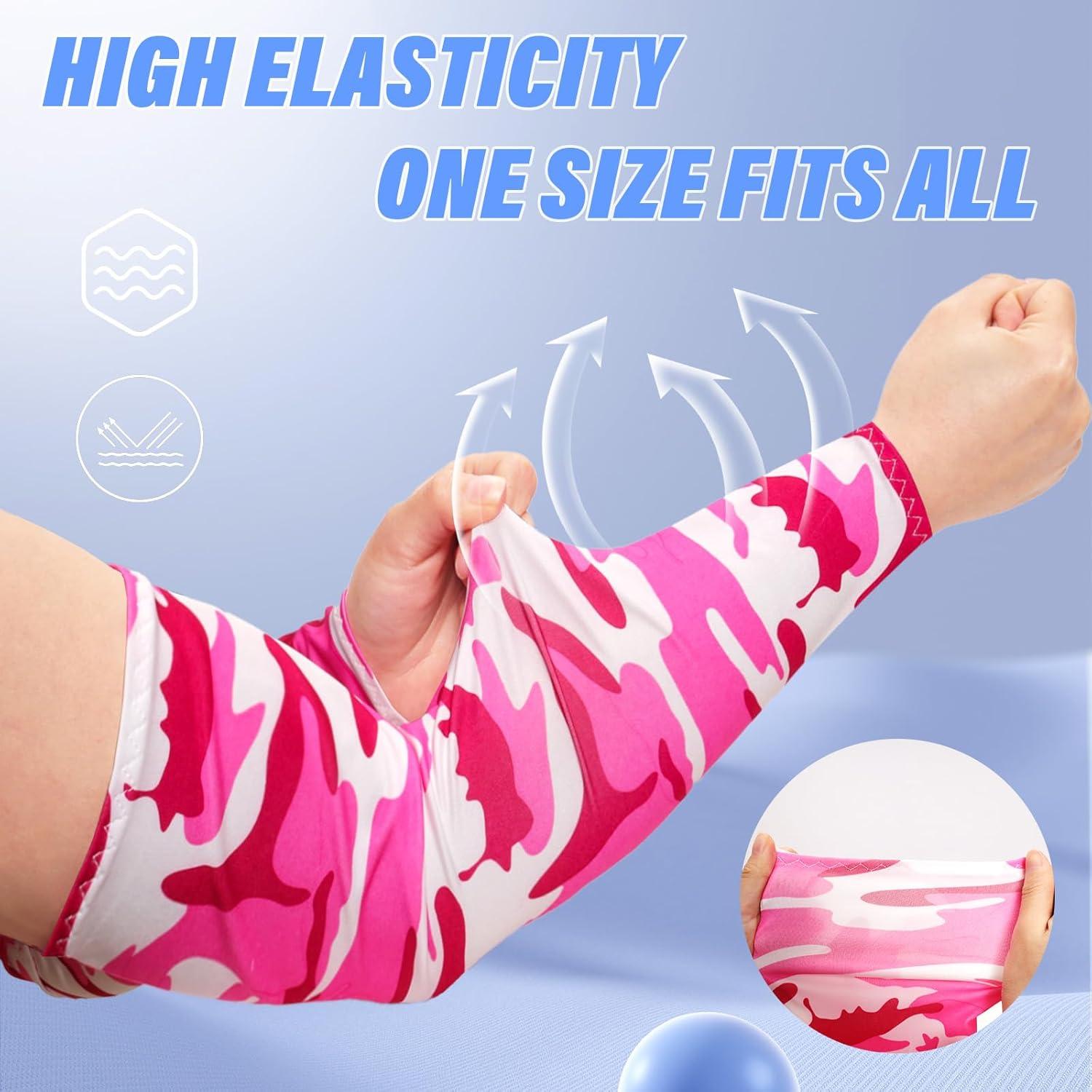 10 Pares Mangas de Protección Solar UV Unisex Seda Fría