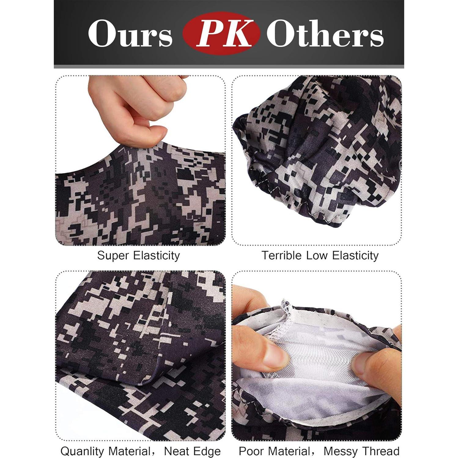 Boao 10 Pares Mangas Refrigerantes UV Unisex de Seda Fría