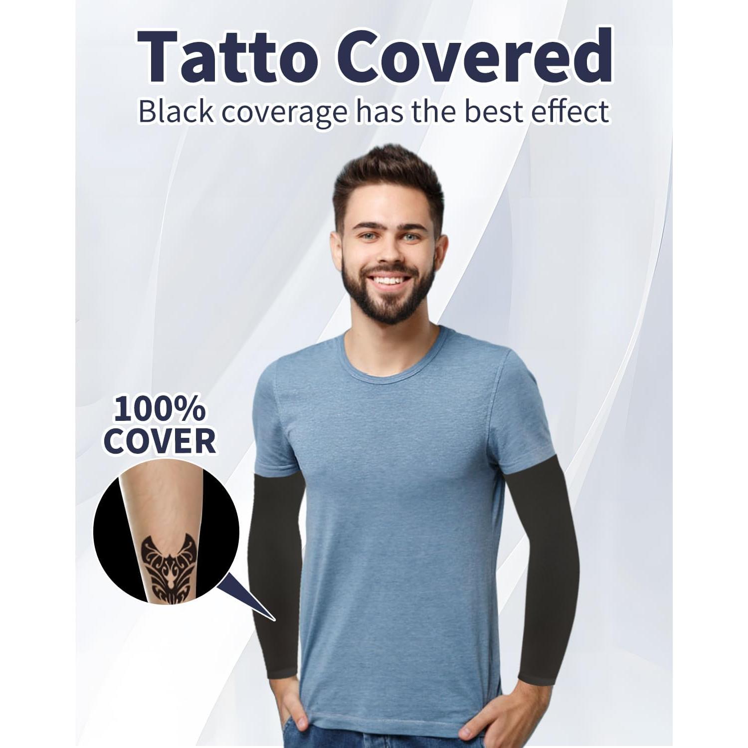 Mangas de brazo Feeke 4 pares UPF 50% para deportes y sol