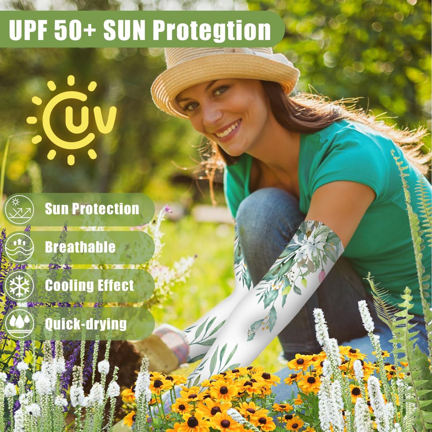 Mangas de Jardinería para Mujeres Bebila UV 50+ Antideslizantes