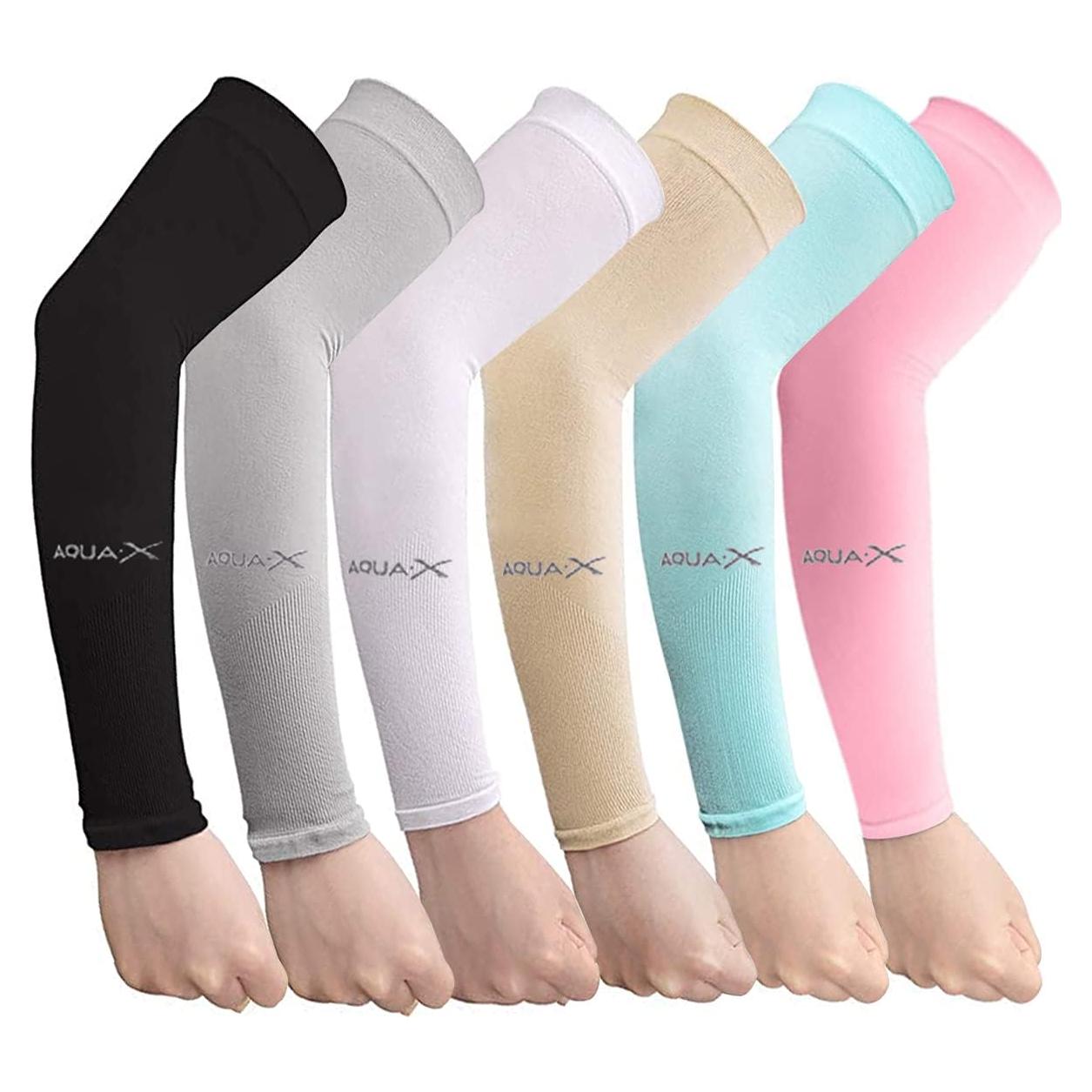 Bacophy 6 Pares Mangas Refrigerantes UV UPF 50 Unisex