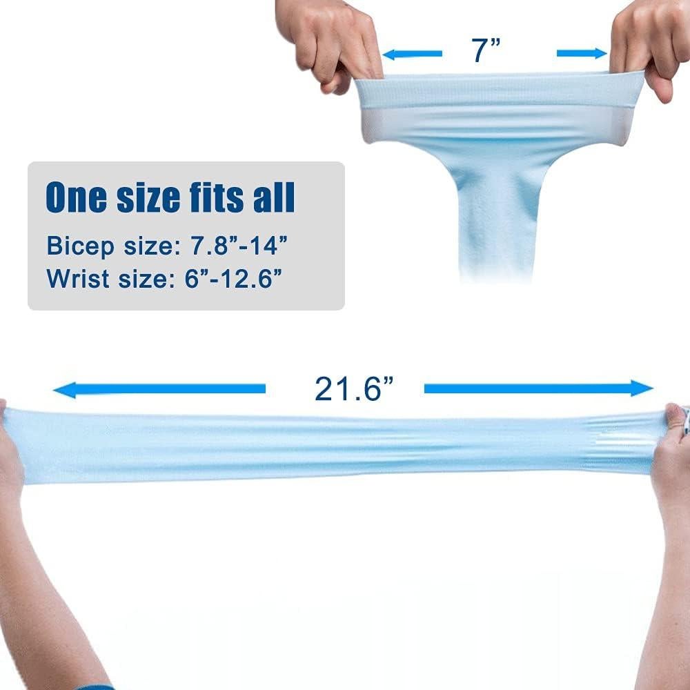 Bacophy 6 Pares Mangas Refrigerantes UV UPF 50 Unisex