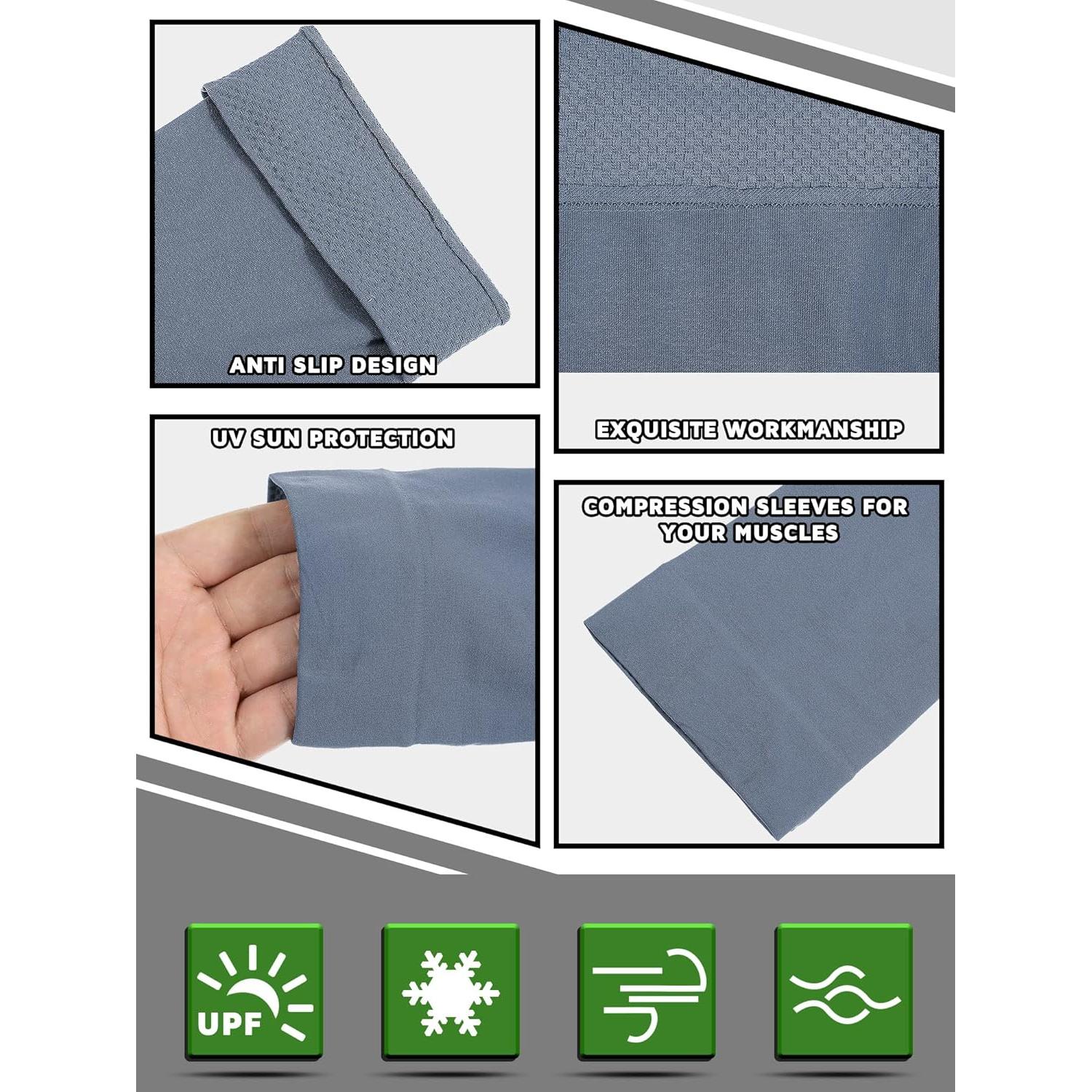 Mangas de Enfriamiento Foaincore 4 Pares Talla Única UV 50