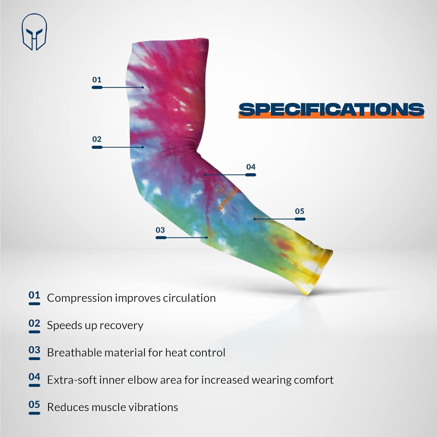 Mangas para brazos ARMORAY UV protección solar unisex