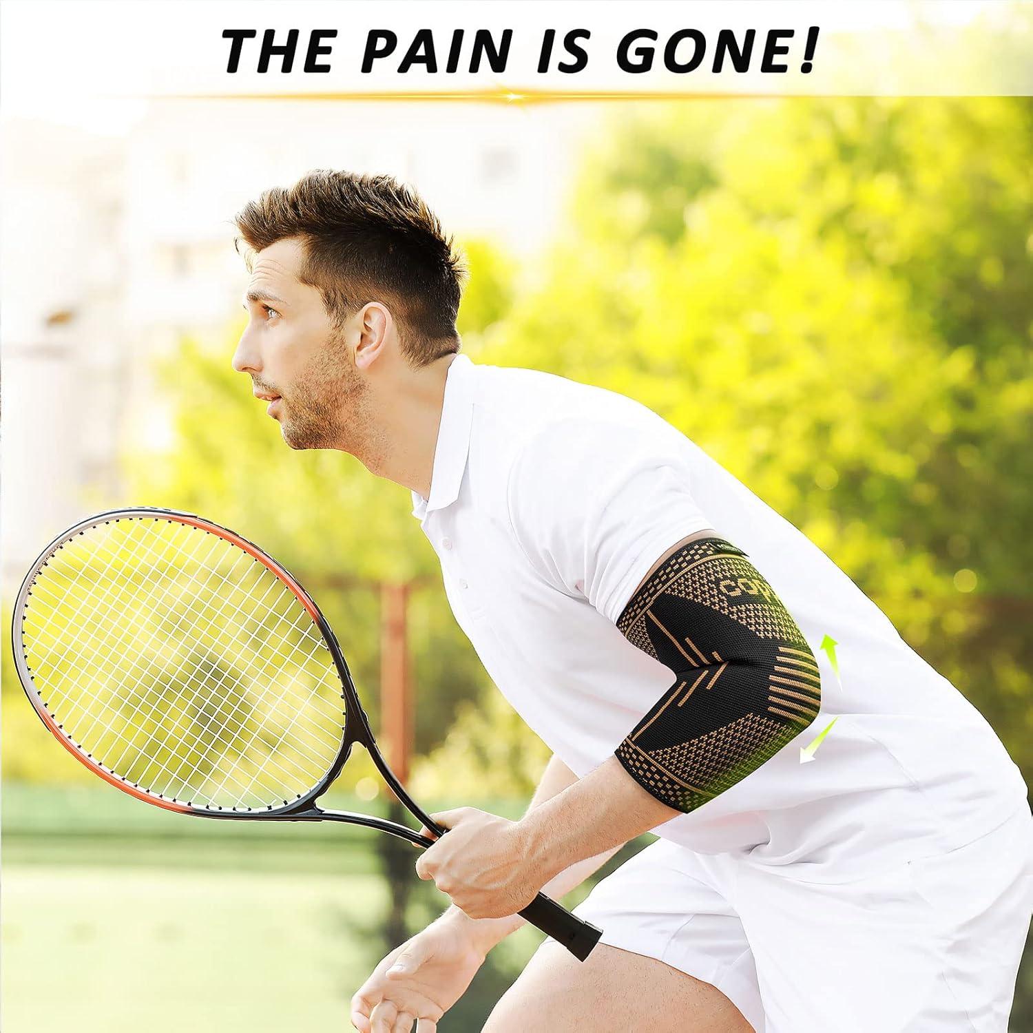 Manga de Compresión para Codo FCNUSXSPORTS Mediana Negra