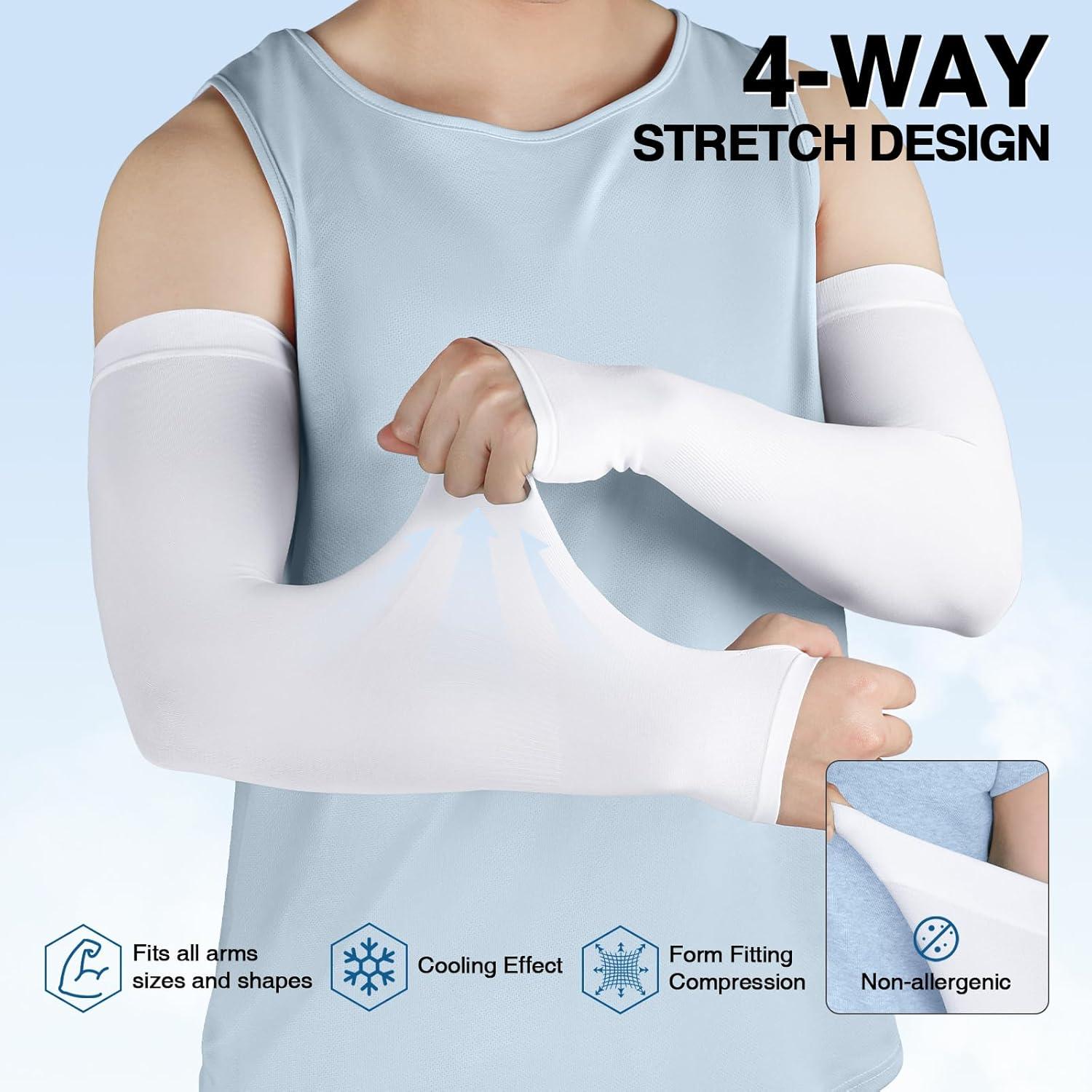 Mangas Refrigerantes UV LUOLIIL VOE para Hombres y Mujeres