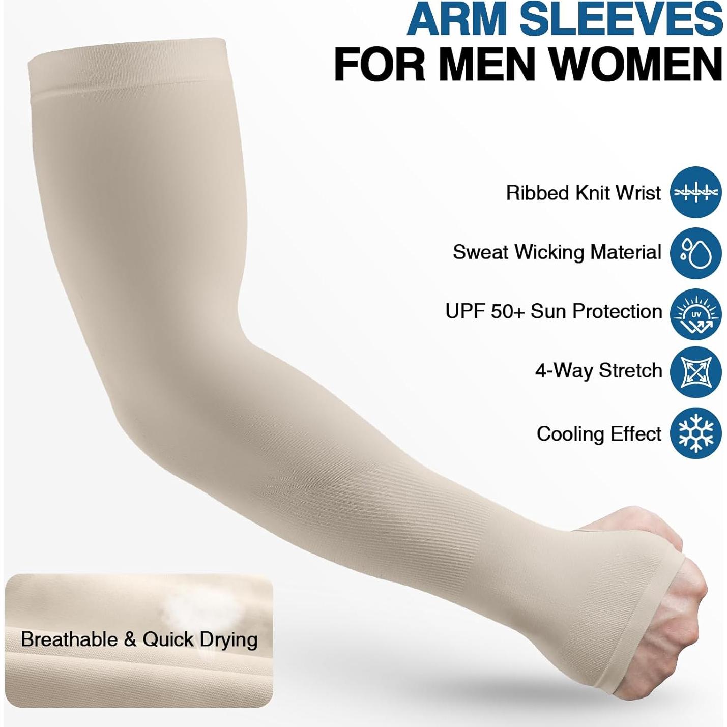 Mangas Refrigerantes UV LUOLIIL VOE para Hombres y Mujeres