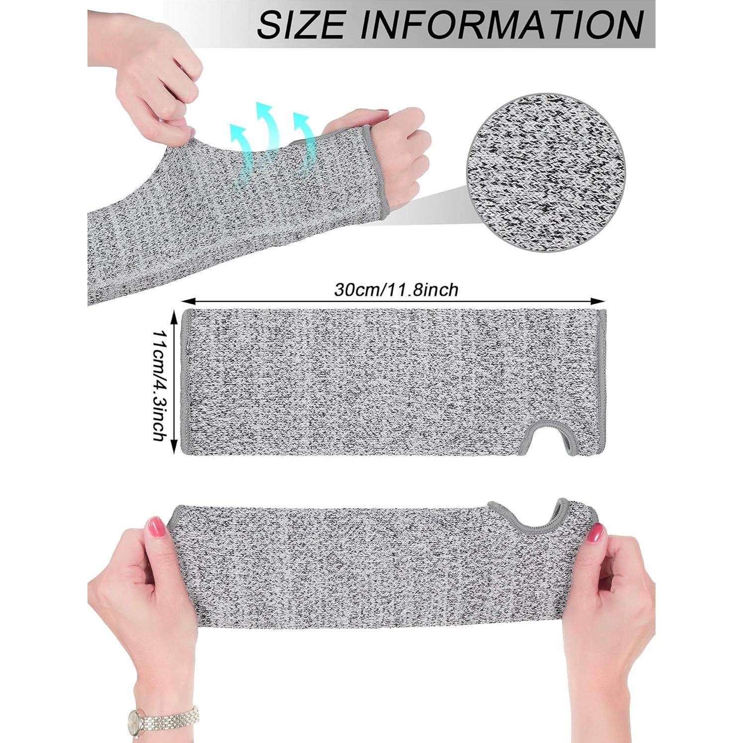 Manguitas Resistentes a Cortes Satinior - 2 Pares Grises