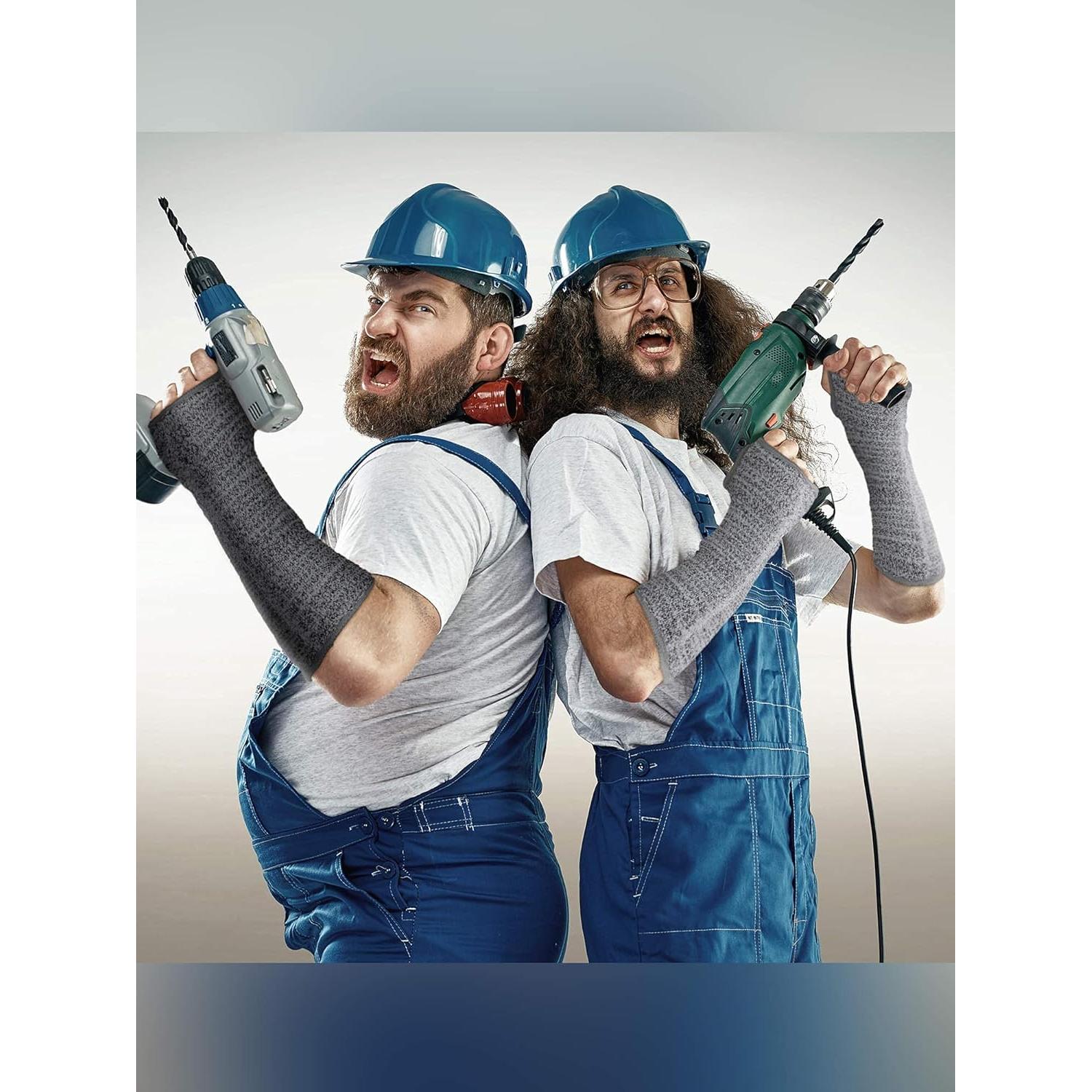 Manguitas Resistentes a Cortes Satinior - 2 Pares Grises