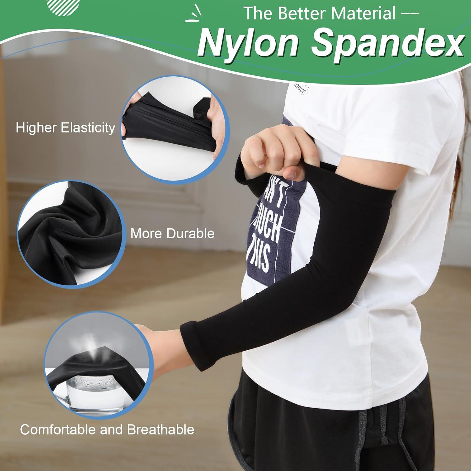 Mangas de brazo Newbyinn para niños - 4 pares, compresión UV